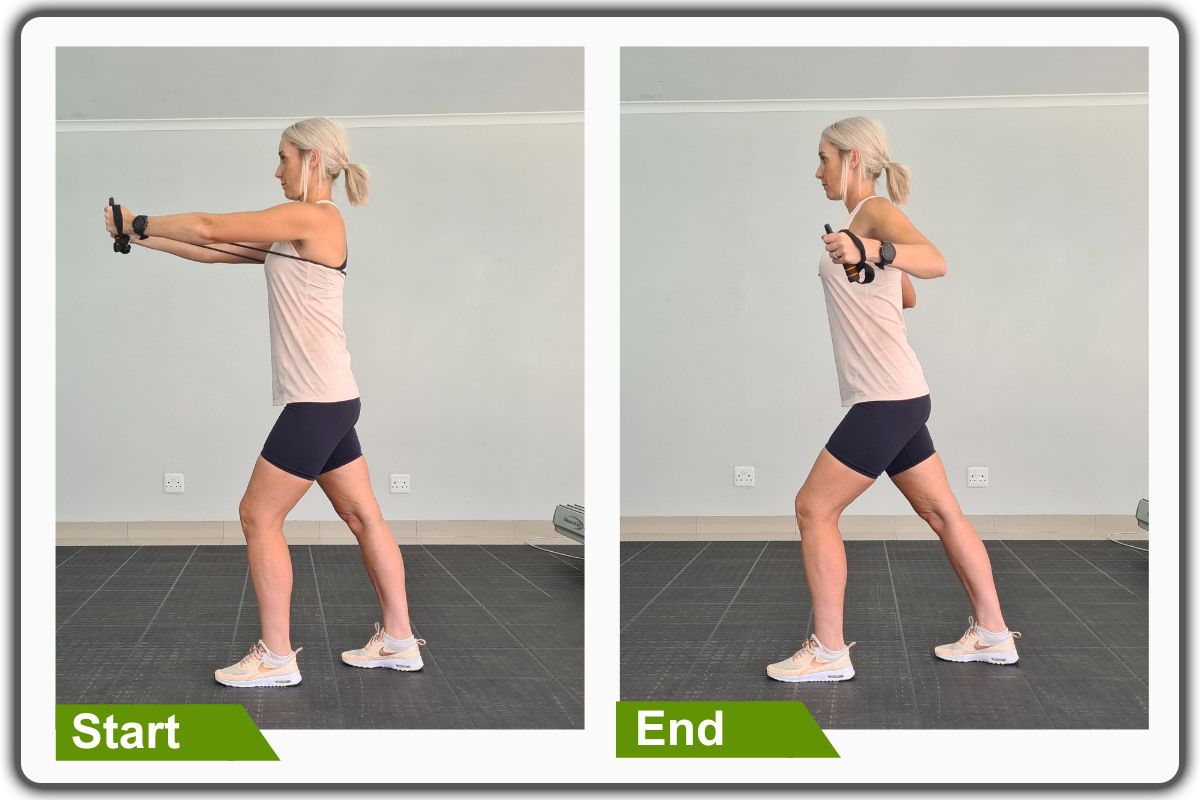 Reach and Pull Upper Body Resistance Band Workout