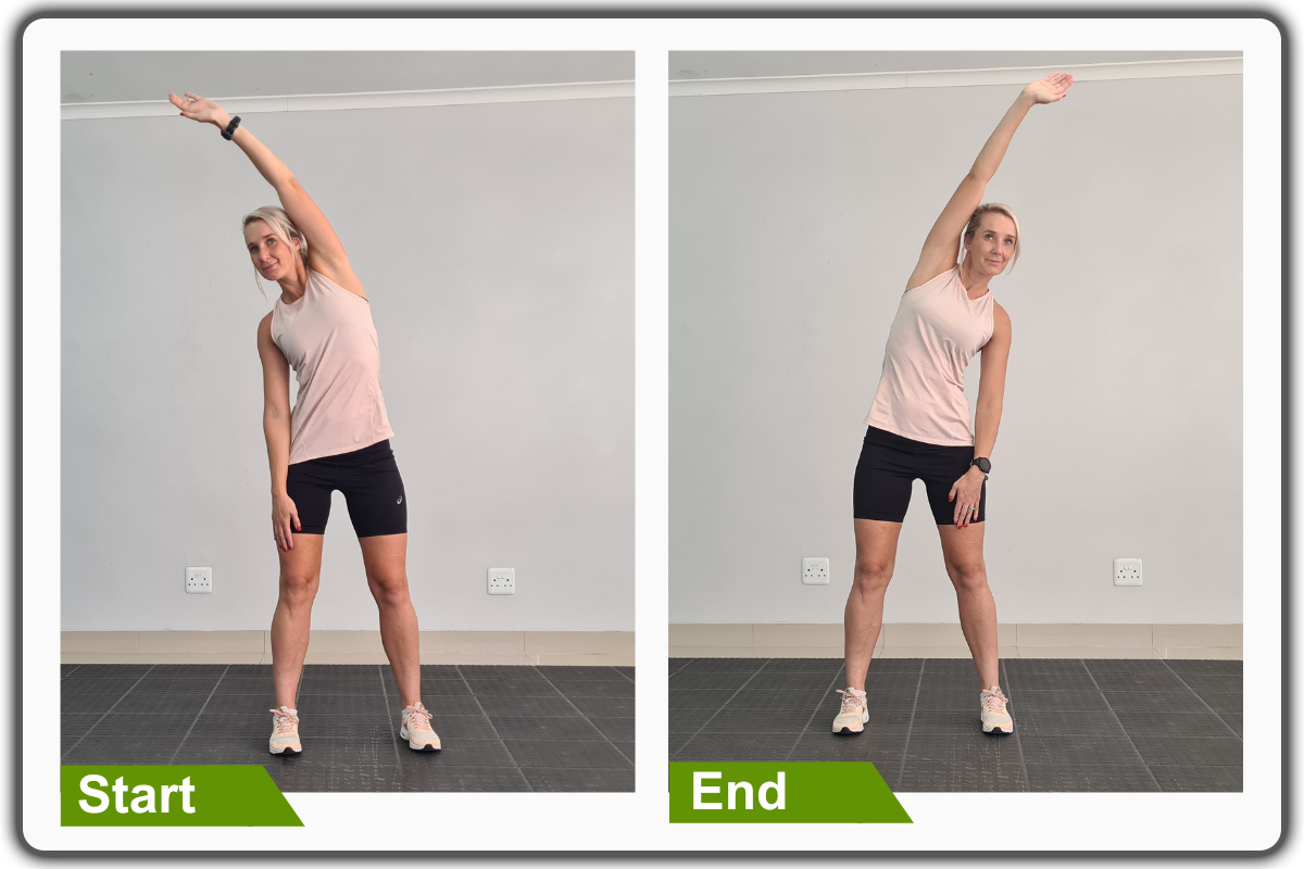 Overhead Reach Upper Body Resistance Band Workout