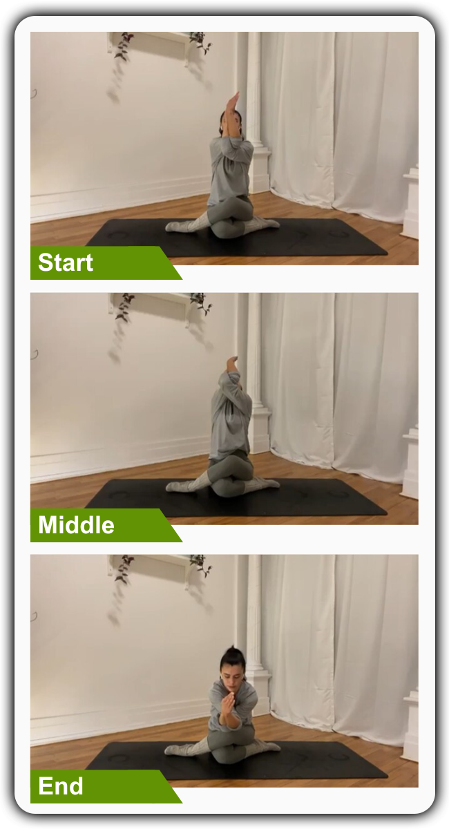 Cow Face Pose - Calming Yoga Poses