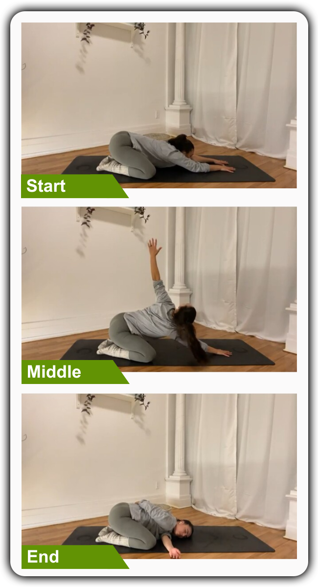 Thread the Needle1 - Calming Yoga Poses