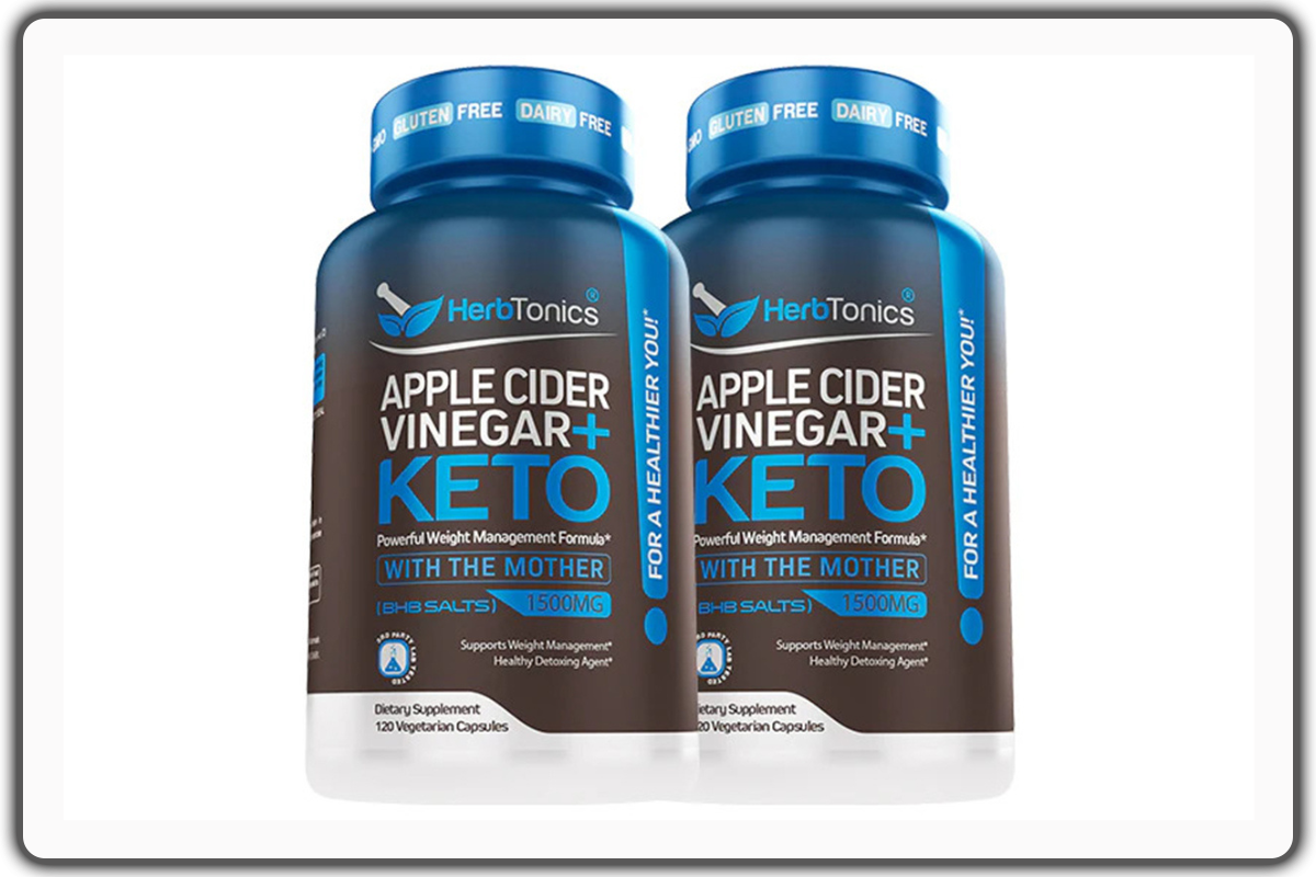 4. Herbtonics Apple Cider Vinegar Capsules