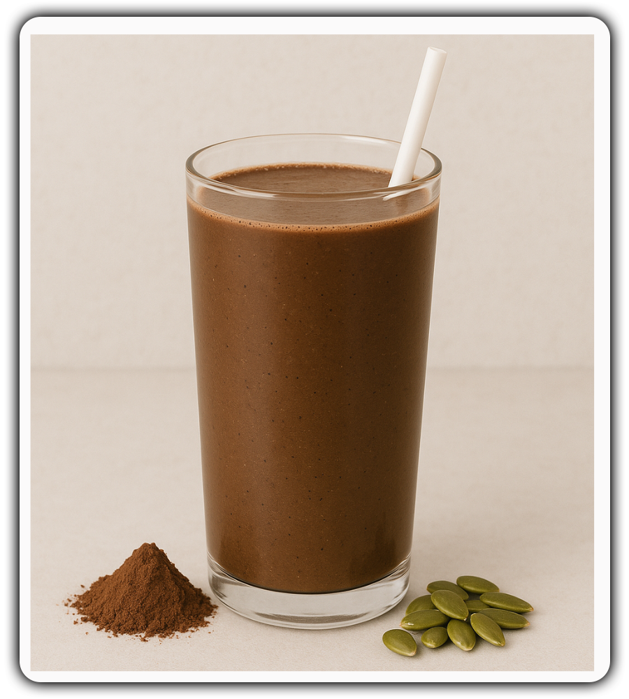 3. Dark Chocolate & Pumpkin Seed Shake